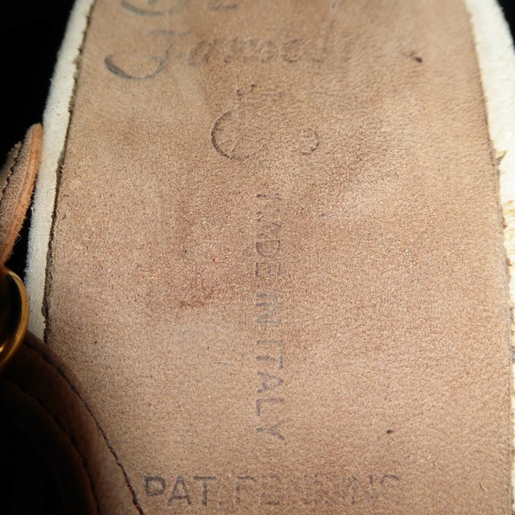 Vtg 70’s Be-Hi Famolare ITALY Wavy Wedge Sandals - Picture 8 of 13